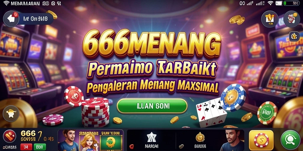 Tampilan gameplay yang menarik dari 666MENANG dalam suasana Kasino.