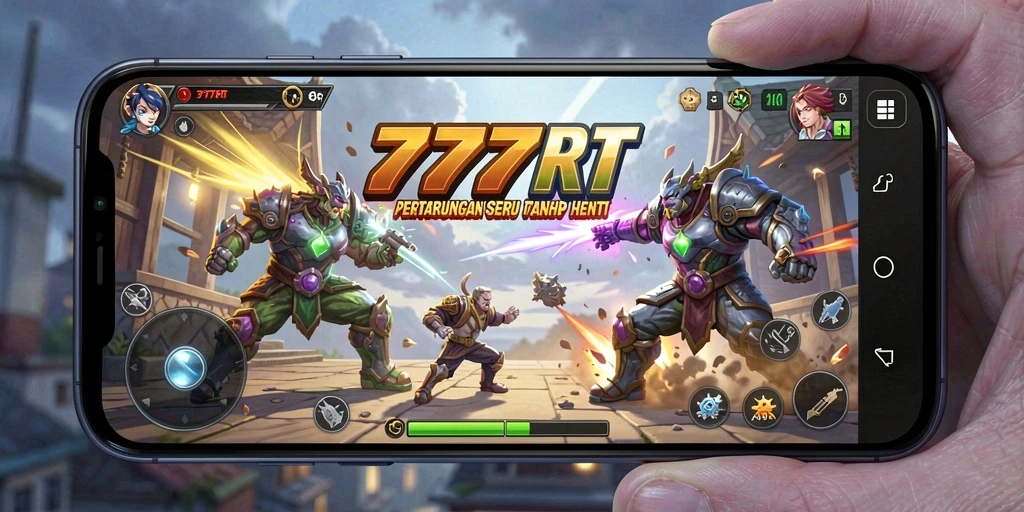 Tampilan gameplay yang menarik dari pertarungan seru di 777RT.