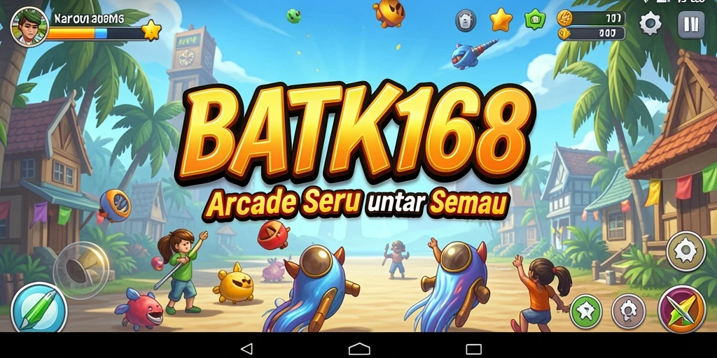 Tangkapan layar gameplay BATIK168 menunjukkan aksi seru dalam permainan Arcade.