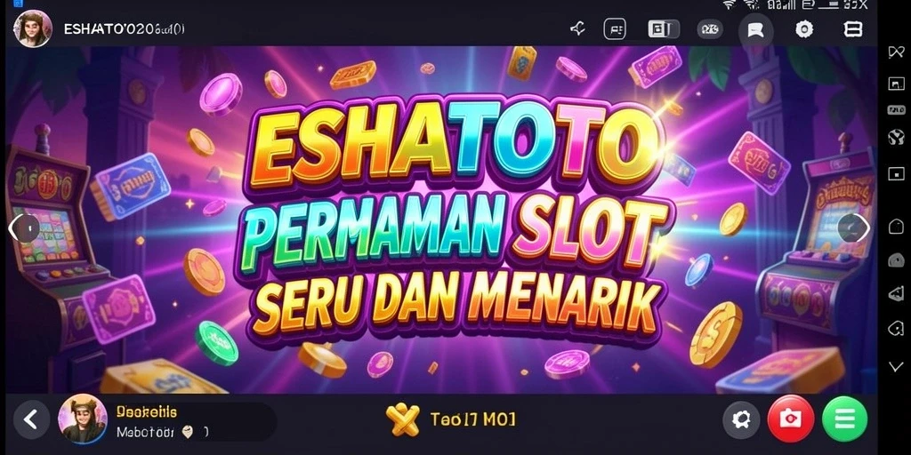 Tampilan gameplay menarik dari ESHATOTO yang siap menghibur.