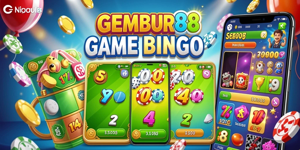 Screenshot menampilkan pemain sedang menikmati permainan Bingo di GEMBUR88.