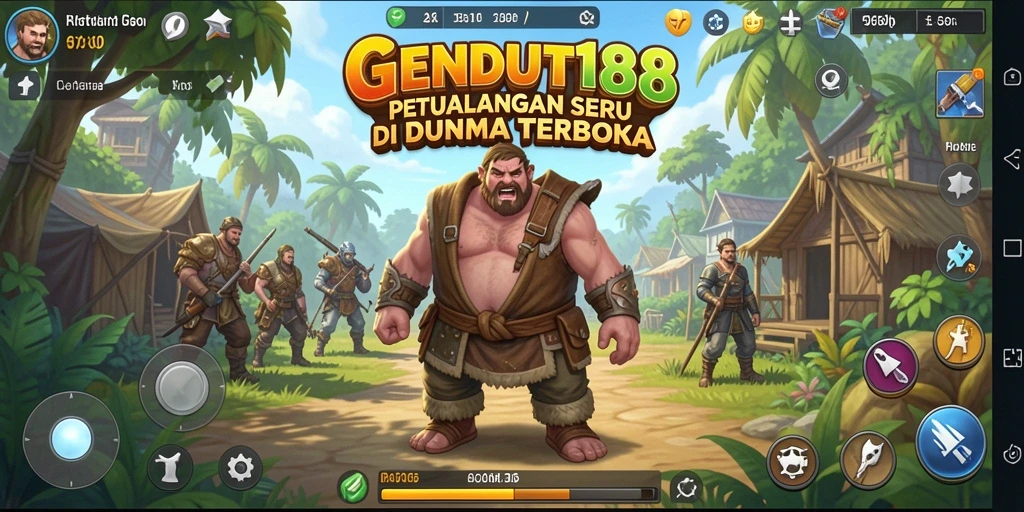 Screenshot GENDUT188 menampilkan petualangan epik di dunia terbuka.