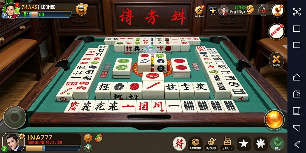 Screenshot INA777 menampilkan suasana bermain Mahjong yang menarik.