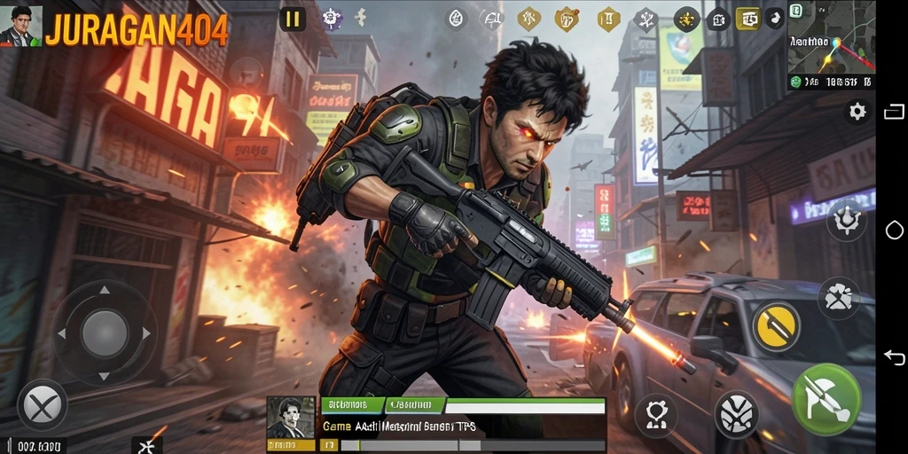 Tampilan grafik menawan dari gameplay JURAGAN404 yang mengesankan.
