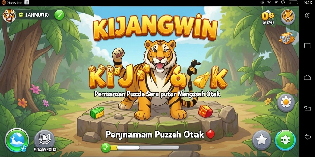 Screenshot gameplay KIJANGWIN menampilkan tantangan puzzle yang seru.