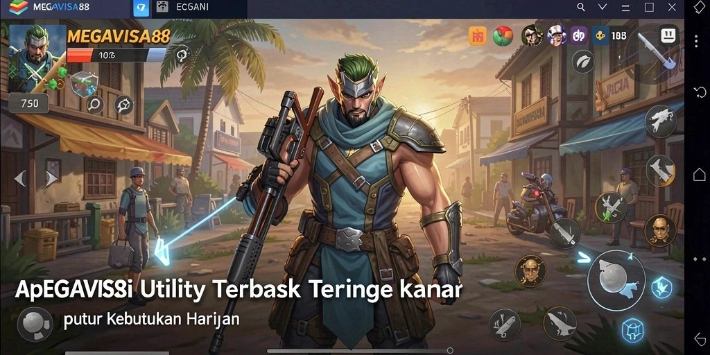 Tampilan antarmuka MEGAVISA88 yang sederhana dan fungsional.
