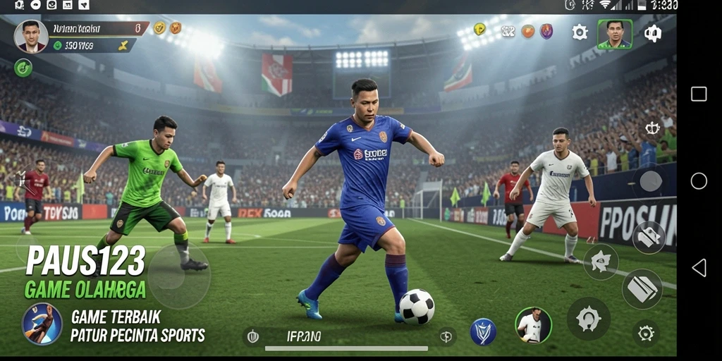 Tampilan gameplay seru dari PAUS123 dengan aksi olahraga nyata.