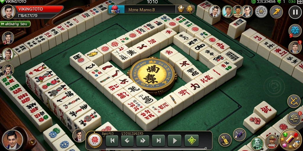 Tangkapan layar menunjukkan gameplay Mahjong yang seru dan menarik.