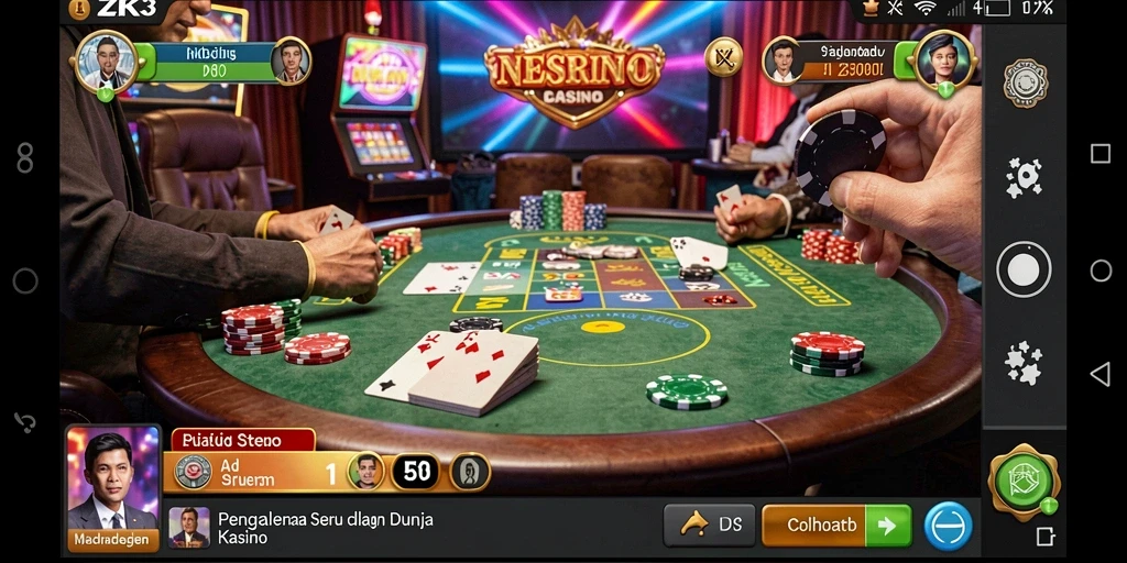 Tampilan permainan ZK3 dengan grafis memukau dan gameplay seru.