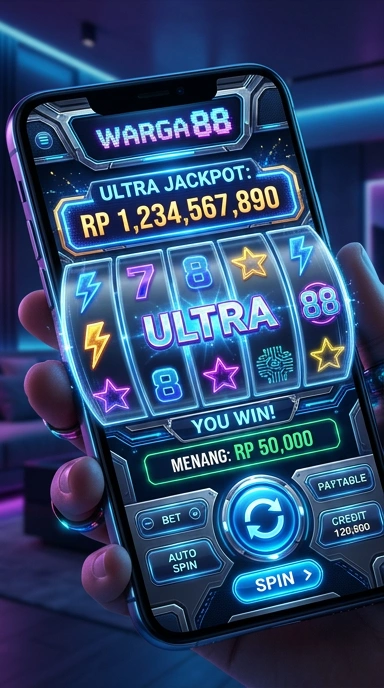 Tampilan antarmuka aplikasi warga88 yang ramah pengguna.