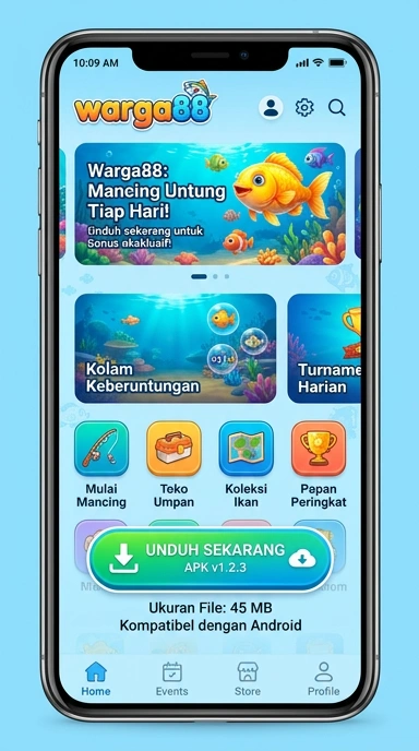 Proses pengunduhan yang cepat di aplikasi warga88.